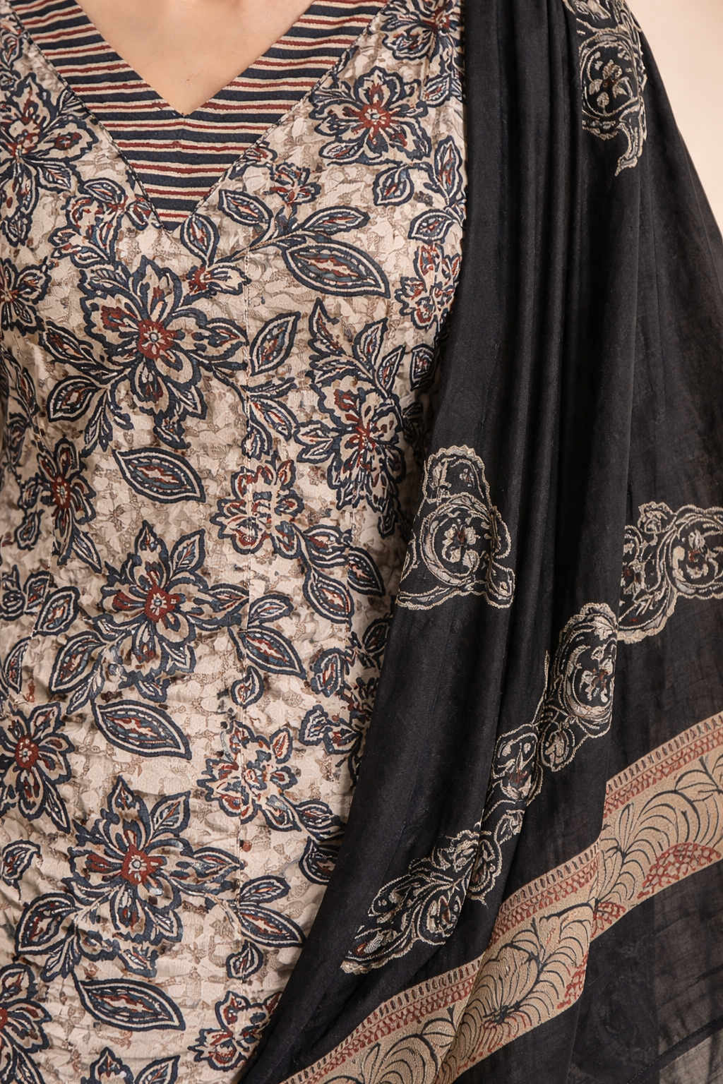 Ivory Heritage Floral 3-Piece Suit Set