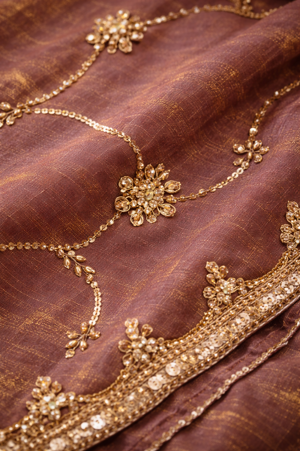 The Amora Gold Saree