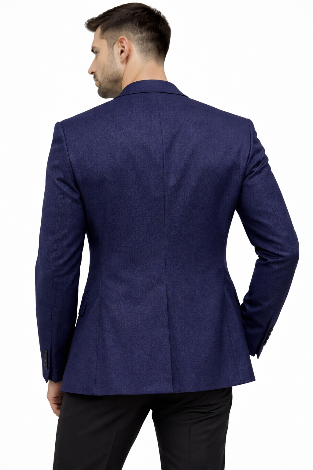 Navy Textured Blazer