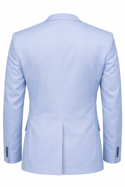 Light Blue Textured Blazer