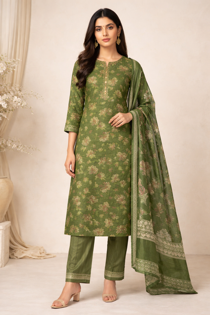 Emerald Bloom 3-Piece Suit Set