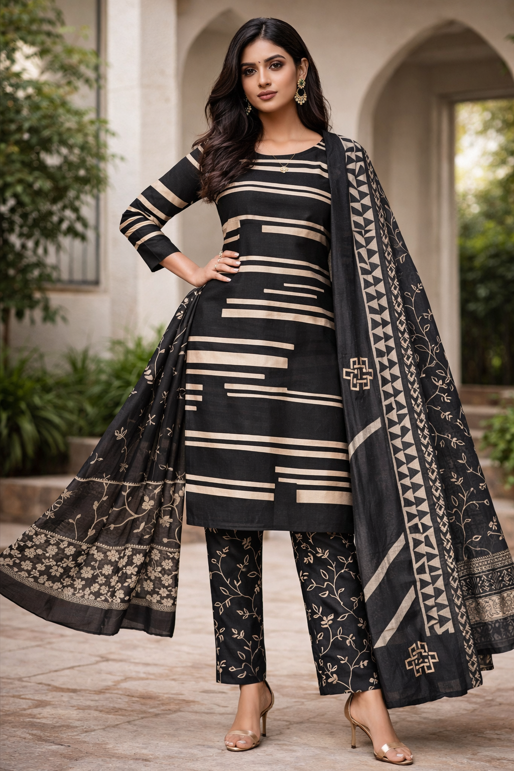 Midnight Noir 3-Piece Suit Set