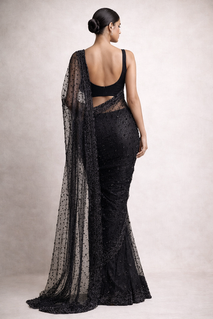 Starlit Noir Saree