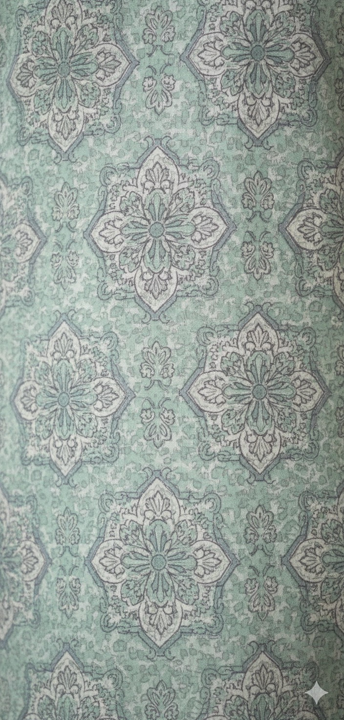 Teal Cotton Kurta Set