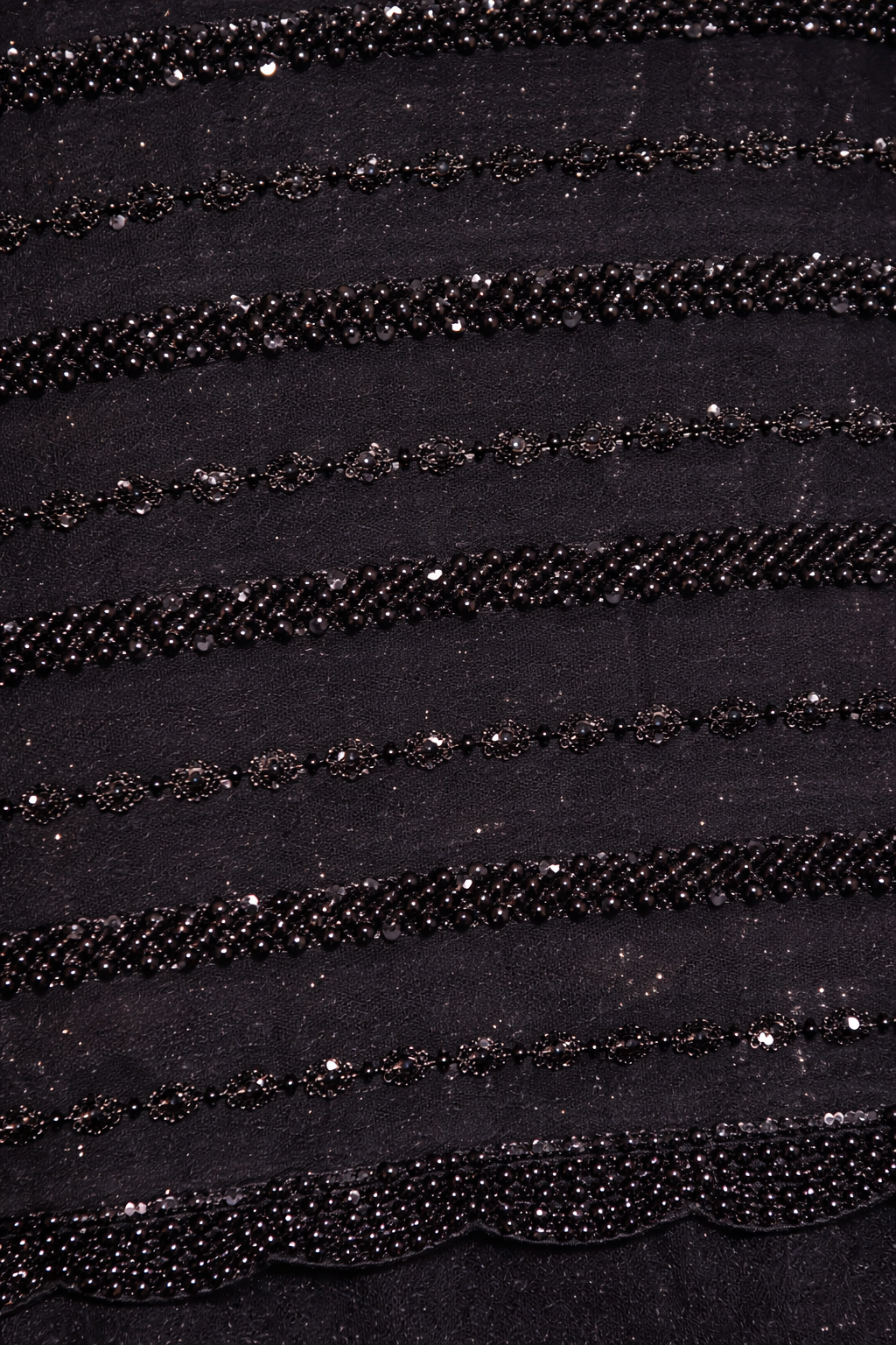 Midnight Noir Sequin Net Saree