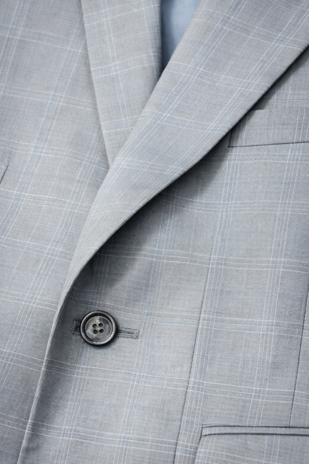 Light Grey Windowpane Blazer