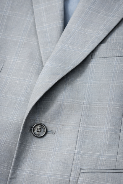 Light Grey Windowpane Blazer