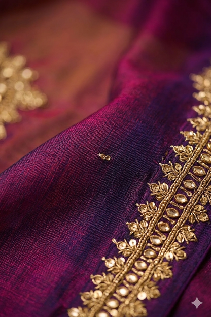 Royal Plum Festive Saree