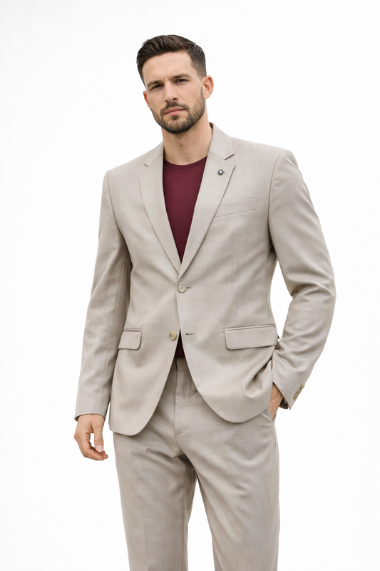 Beige Tailored Blazer