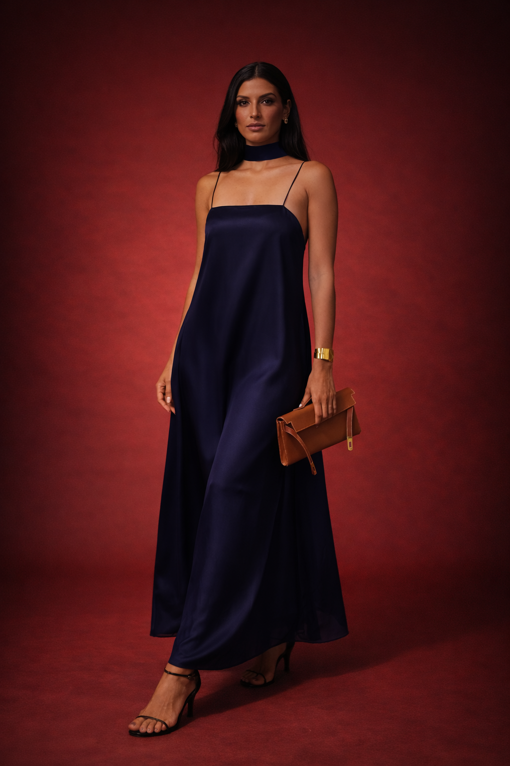 Midnight Navy Draped Co-Ord Set