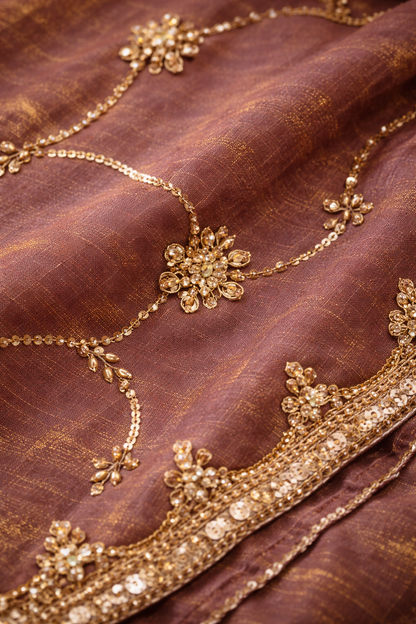 The Amora Gold Saree