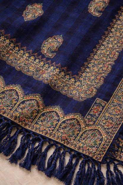 Royale Paisley Border Winter Shawl