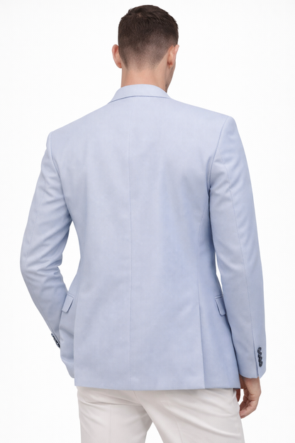 Light Blue Textured Blazer