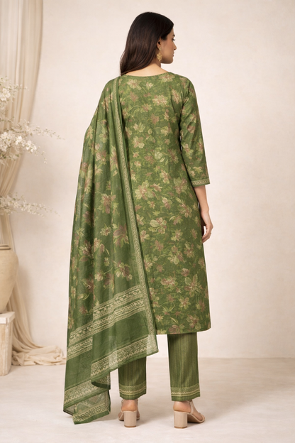 Emerald Bloom 3-Piece Suit Set