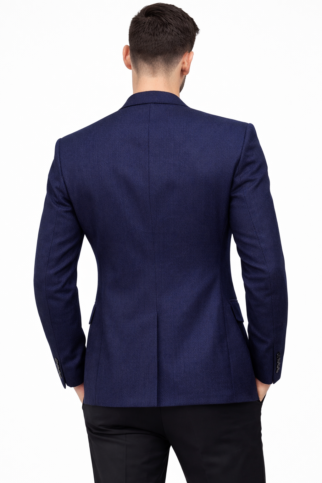 Navy Textured Blazer