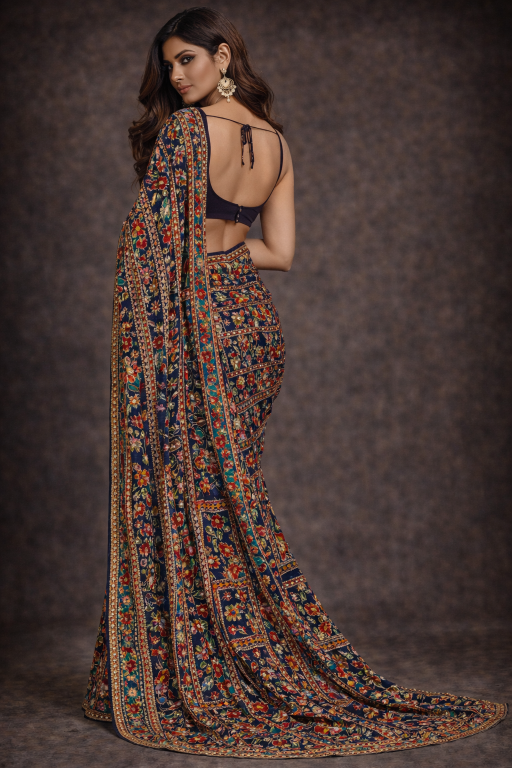 Noor Heritage Embroidered Saree