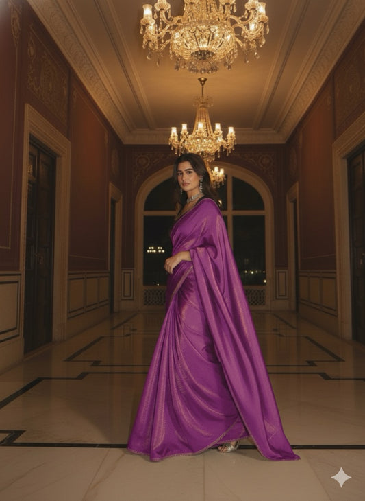The Starlight Shimmer Saree: Modern Cocktail Elegance
