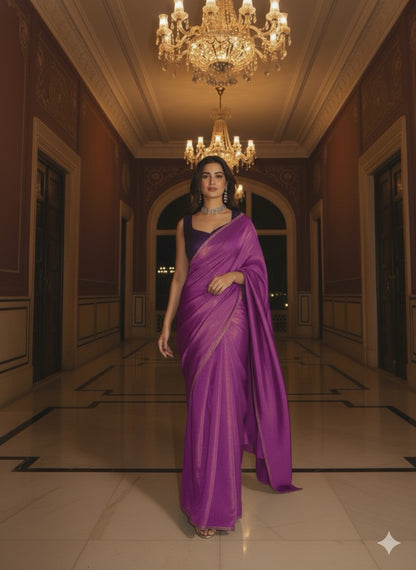 The Starlight Shimmer Saree: Modern Cocktail Elegance