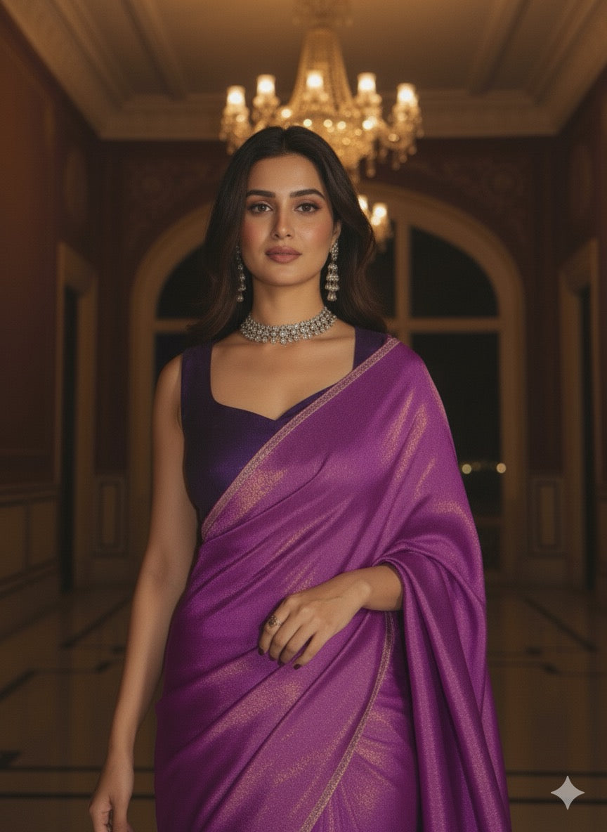 The Starlight Shimmer Saree: Modern Cocktail Elegance
