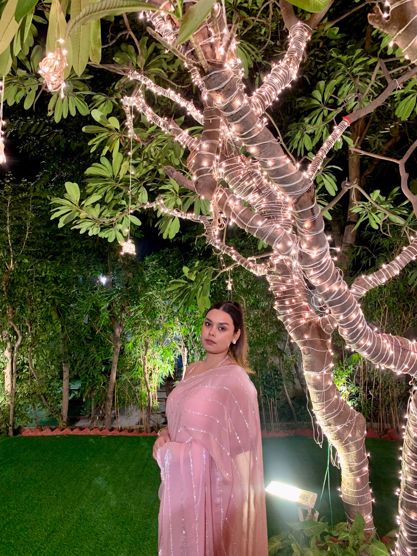 Blush Elegance – Handcrafted Saree