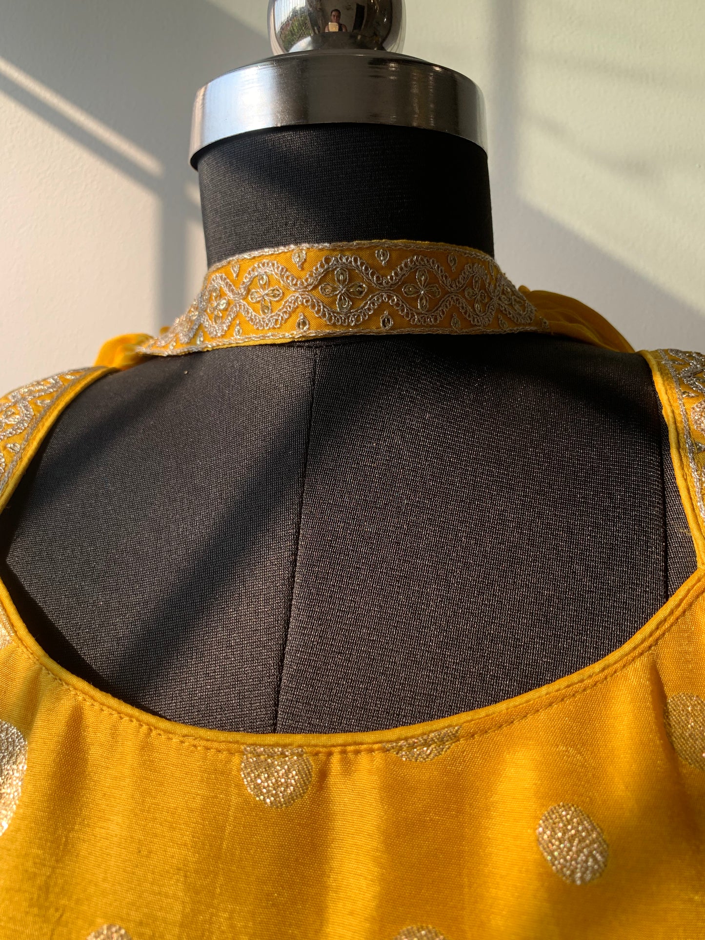 Chrome Yellow Sharara Suit With Embroidery
