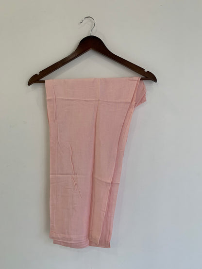 Organza Pink Pant Suit Set In Lucknowi Embroidery With Thread work and Dupatta