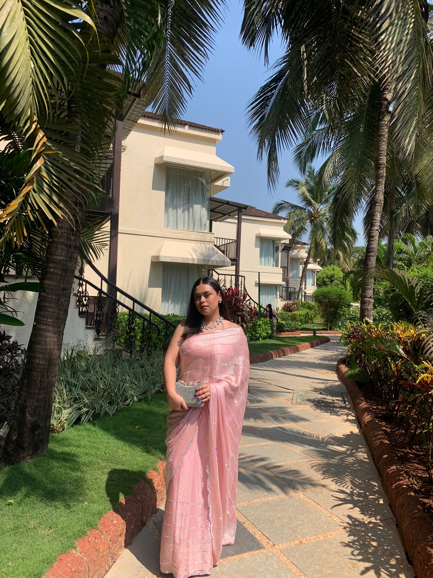Blush Elegance – Handcrafted Saree