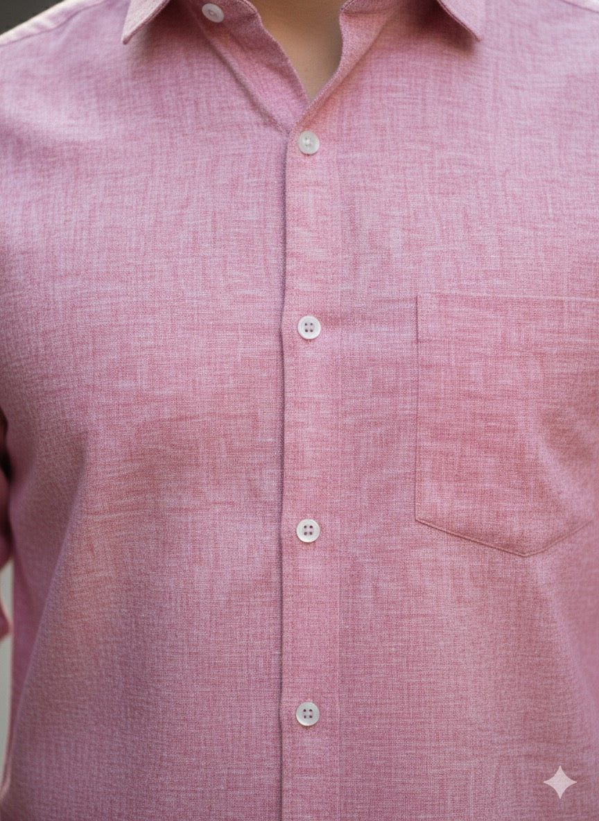 Classic Pink Cotton Shirt