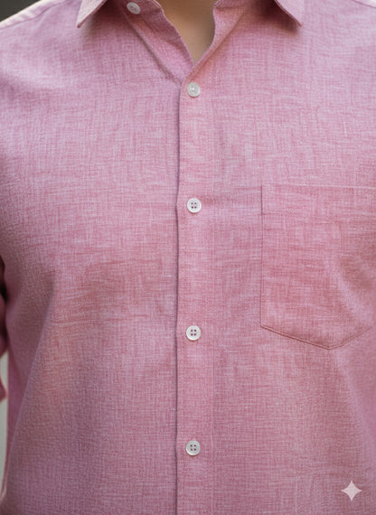 Classic Pink Cotton Shirt