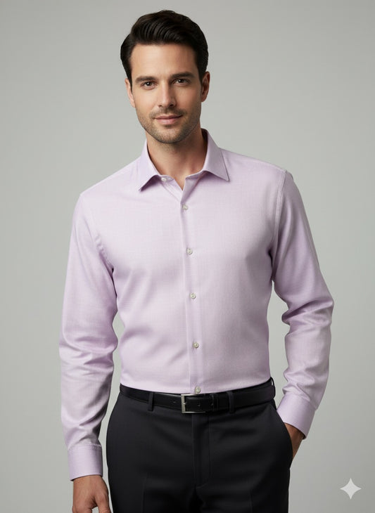 Lilac Formal Cotton Shirt