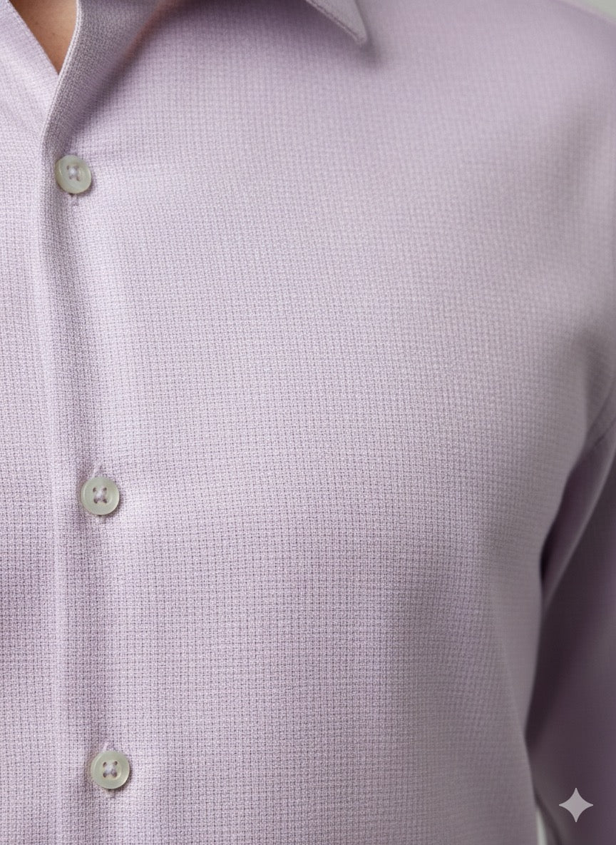 Lilac Formal Cotton Shirt