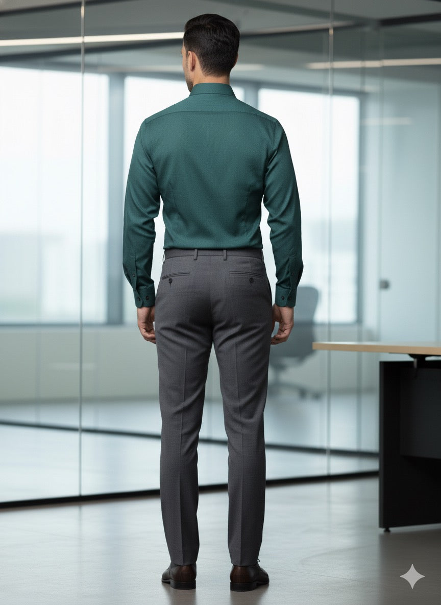 Emerald Green Formal Cotton Shirt