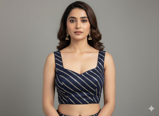 Midnight Gleam Sequin Blouse – Effortless Shine, Modern Edge