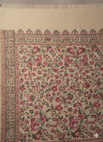 Kashmiri Bloom Shawl – Tradition Draped in Soft Elegance