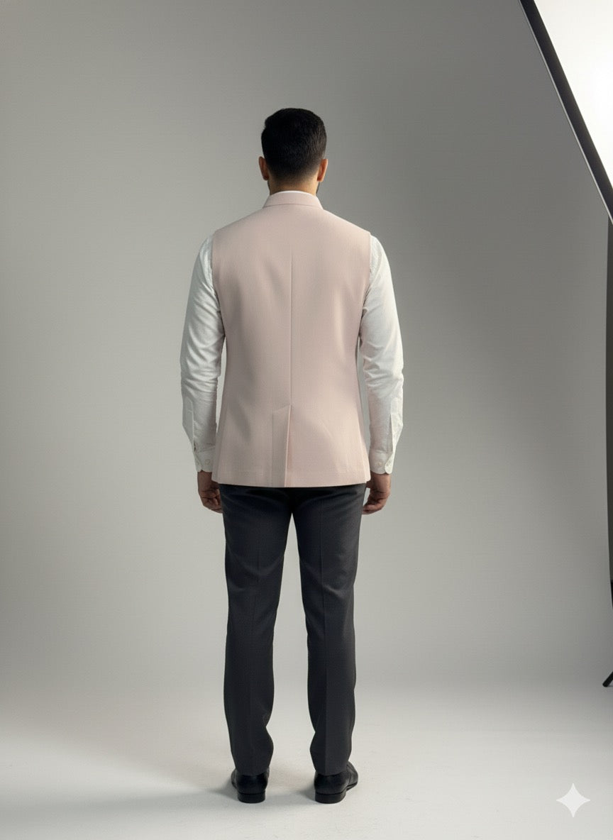 Blush Pink Nehru Jacket