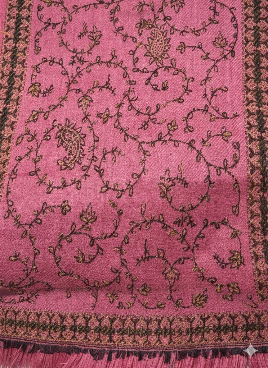 Blush Rose Jacquard Shawl